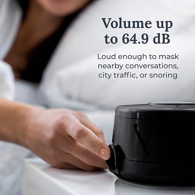 Yogasleep Dohm Classic (Black) The Original White Noise Machine, Soothing Natural Sound from a Real Fan, Noise Cancelling for Office Privacy, Travel & Meditation, Sleep Therapy for Adults & Baby - Bloomnest