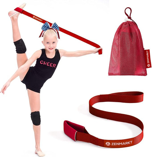 Stretching Strap for Cheer – Flexibility Stunt Strap for Cheerleaders – Durable Cheer Stretching Bands for Improved Flexibility, Range of Motion – Essential Cheer Accessories - Bloomnest