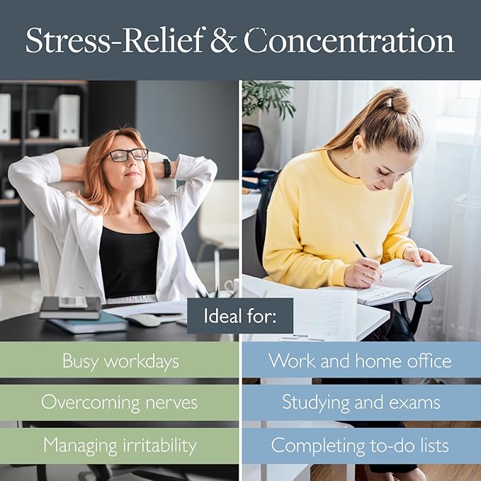 Scentered Aromatherapy Balm Stick Duo for Stress-Relief & Focus - Roll On Essential Oil Blends of Rosemary, Mint, Chamomile - Aromatherapy Gifts for Women - De-Stress & Focus - Bloomnest