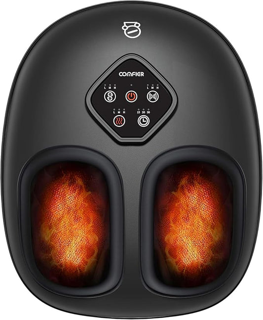 COMFIER 2025 Shiatsu Foot Massager with Heat,Compression,Kneading &Rolling,Foot Massager for Neuropathy,Plantar Fasciitis,Upgraded for Larger Feet Machine(Size 15),Home or Office, Christmas Gifts - Bloomnest