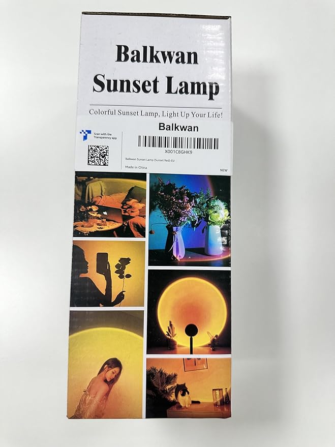 Balkwan Sunset Lamp Projection Rotation Rainbow Lamp Led Romantic Visual Led Light Network Red Light with USB Modern Floor Stand Night Light Living Room Bedroom Decor (Sunset Red) - Bloomnest