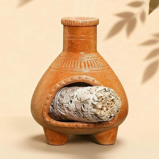 YYW Palo Santo Holder - Ceramic Incense Burner for Wood Sticks, Sage, Ash & Cones - Handcrafted Meditation Gift - Bloomnest