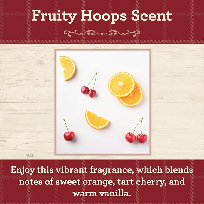 Our Own Candle Company, Fruity Hoops Scented Mason Jar Candle, 100 Hour Burn Time, 13 Ounces - Bloomnest
