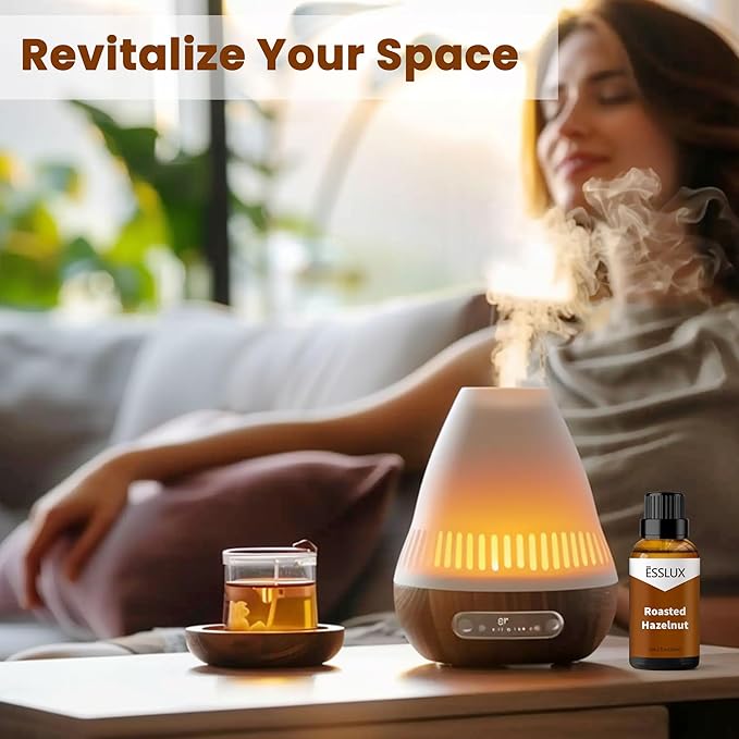 Roasted Hazelnut Fragrance Oil, ESSLUX Premium Aromatherapy Essential Scented Oils for Home for Diffuser, Massage, Soap, Candle Making Scents, Perfume, Humidifier, 30 ml - Bloomnest