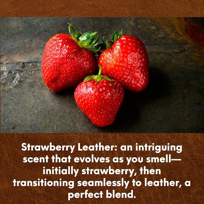 Strawberry Leather from Our Leather Collection - Perfect for Adding Aroma to Freshies, Candles, and Diffusers - 4 oz - Bloomnest