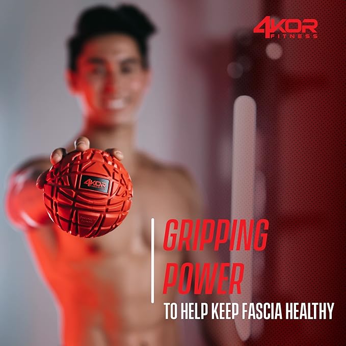 4KOR Massage Balls for Trigger Point Therapy - Myofascial Release Ball - Muscle Relief for Back, Neck, Shoulder, Foot Pain - Fitness Massage Balls for Mobility - Deep Tissue Release Ball - Bloomnest