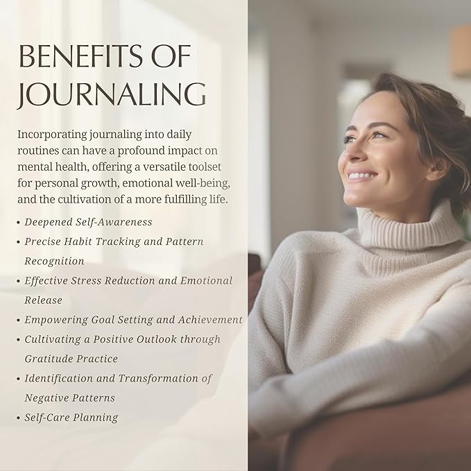 FINDING BALANCE Mental Health Journal – 6-Month Daily Journal with Prompts for Mindfulness, Self-Care & Healing – Anxiety & Depression Relief – Beige Spiral - Bloomnest