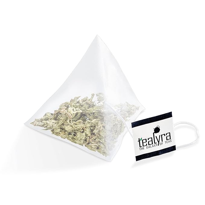 Tealyra - Bedtime - 25 Bags - Chamomile - Spearmint - Hemp Leaves - Unique Relaxing Herbal Loose Leaf Tea - Sleep and Calm Tea - All Natural - 25 Sachets - Bloomnest