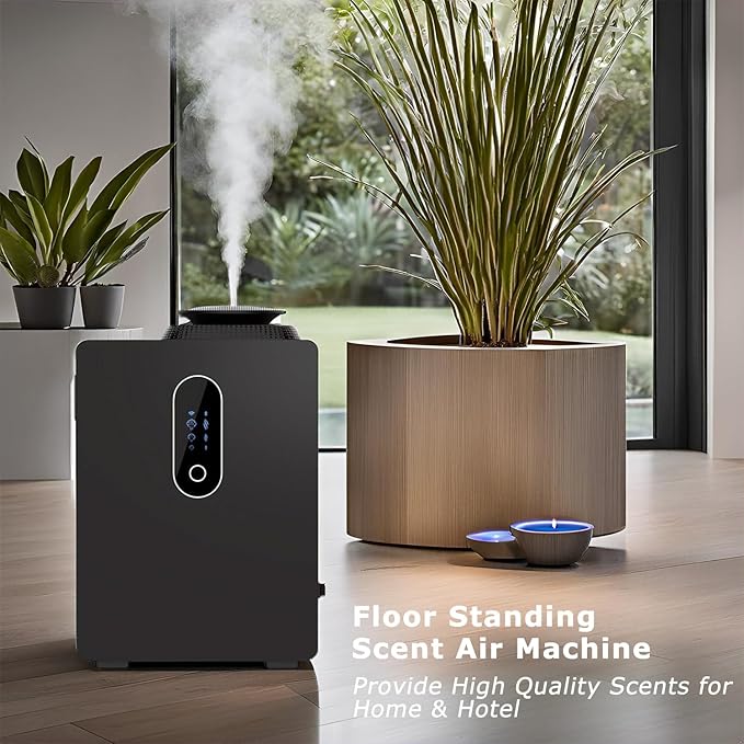 2025 Upgraded HVAC Scent Diffuser Machine 1000ML, Scent Air Machine with WiFi for Home, Hotel Diffuser Coverage 6000 Sq.Ft, Waterless Cold Air Aromatherapy Essential Oil Diffuser for Large Room - Bloomnest