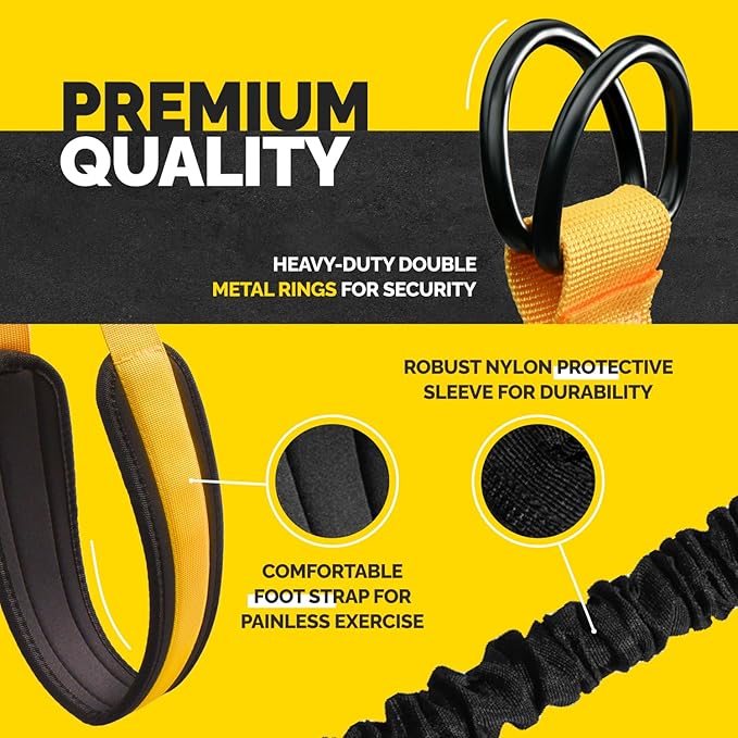 Pull Up Assistance Bands Set - 4 Heavy-Duty Pull Up Bands, Height Adjustable Strap & Comfortable Foot Strap - Stackable Pull Up Resistance Bands for Pull Ups - Bloomnest