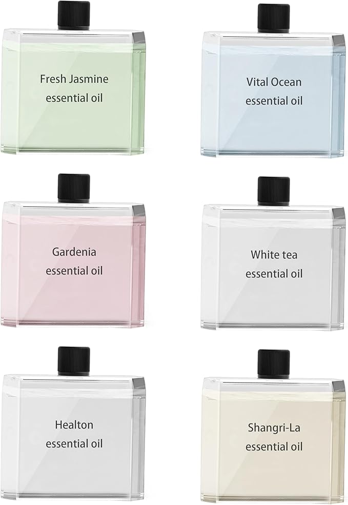 Essential Oil Diffuser Refill 6 Piece for XIYIUSSM S1pro Waterless Essential Oil Diffuser Aromatherapy Set 6 Flavors (Essential Mist Refill 6pcs) - Bloomnest