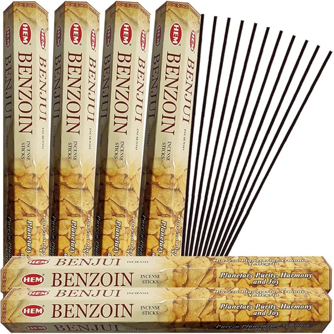 Benzoin Incense Sticks and Incense Stick Holder Bundle Insence Insense Hem Incense Sticks