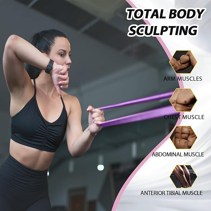LEEKEY Resistance Bands Set for Pull-Up Assistance & Full-Body Training, Multi-Level Exercise Bands with Bag for Home Workouts, Physical Therapy, Strength Training (Men/Women) - Bloomnest
