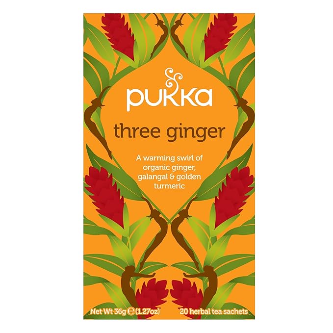 Pukka Tea Bags, Organic (Three Ginger, & Supreme Matcha Green) (2ea / 20ct) (Variety Pack) - Bloomnest
