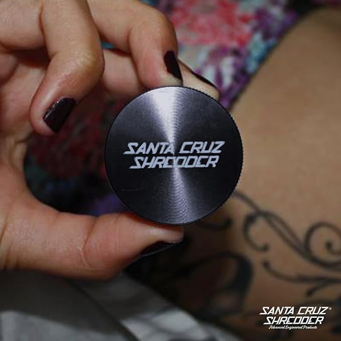 Santa Cruz Shredder Metal Spice Grinder Made in USA (Small (1.7 Inch), Grey) - Bloomnest