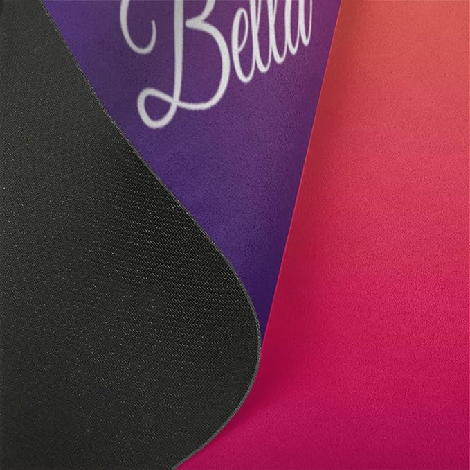 Custom Name Yoga Mat,Personalized Travel Yoga Exercise Mat,Non Slip,Perfect for Kids & Adults,Gradient Color E Series - Bloomnest