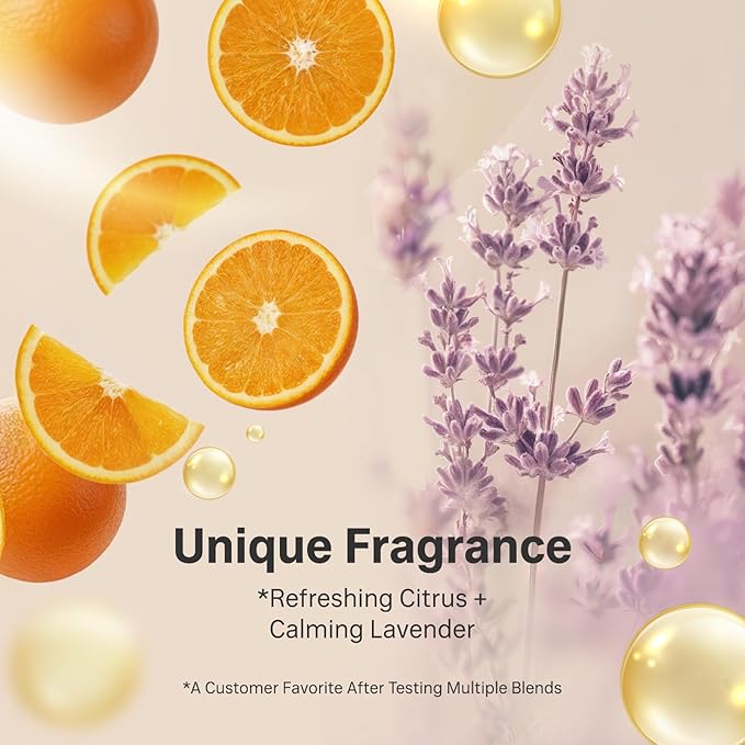 Aromatherapy Massage Oil - Lavender Oil & Orange 10 Fl Oz - Thai Body Oil for Massage Therapy with Jojoba, Avocado, Argan, Aloe, Almond – Relaxing Body Care & Self-Care - Bloomnest