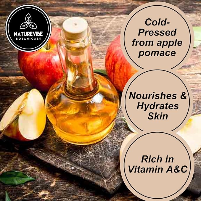 Naturevibe Botanicals Apple Oil 32 Ounces | 100% Pure and Natural | Great for Skin Care and Hair Care - Bloomnest