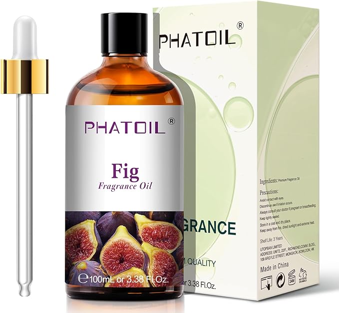 PHATOIL 3.38FL.OZ Fig Fragrance Oils for Aromatherapy, Essential Oils for Diffusers for Home, Perfect for Diffuser, Yoga, Skin Care, DIY Candle and Soap Making - 100ml - Bloomnest