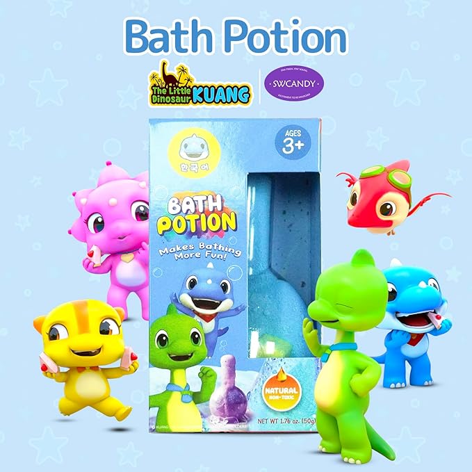 Bath Toys for Kids Potion, SWCANDY 6 Pack Bath Bombs Fun Time Bathtub Colorful Bubble Foam Boys Girls with Indoor Outdoor Scientific Soap Magical Nontoxic Fizzes Eruption Age 4-8 Years Old Toddler - Bloomnest