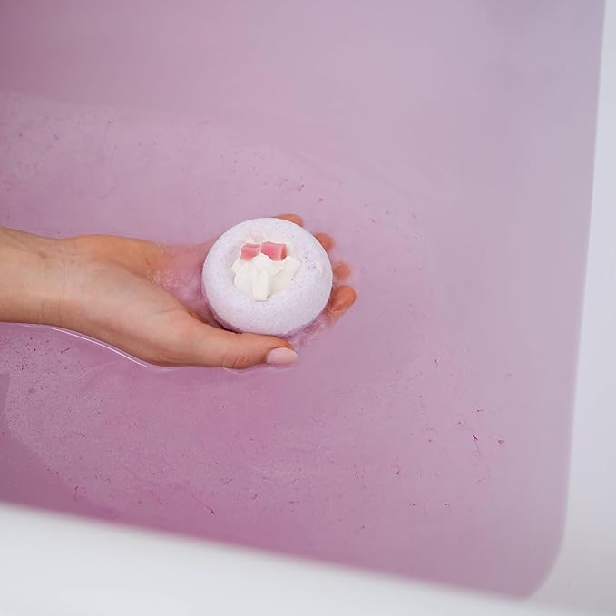 ANIHANA Bath Bombs with Coconut Oil, Paraben Free, Hand-Crafted Luxury Fizzers, Refreshing Raspberry Marshmellow Scent, 6.3 oz Each, 3 Pack - Bloomnest