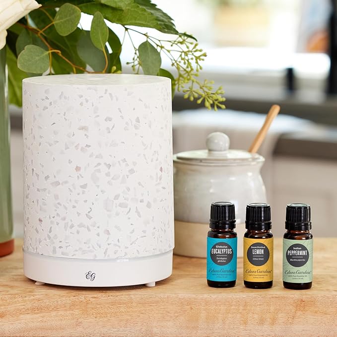 Edens Garden Essential Oils 3 Set – 100% Pure Therapeutic Grade, Undiluted, Natural Aromatherapy Scents for Diffusers, Humidifiers, Massage & Yoga – Eucalyptus, Lemon & Peppermint, 10 ml/ 3 Pack - Bloomnest