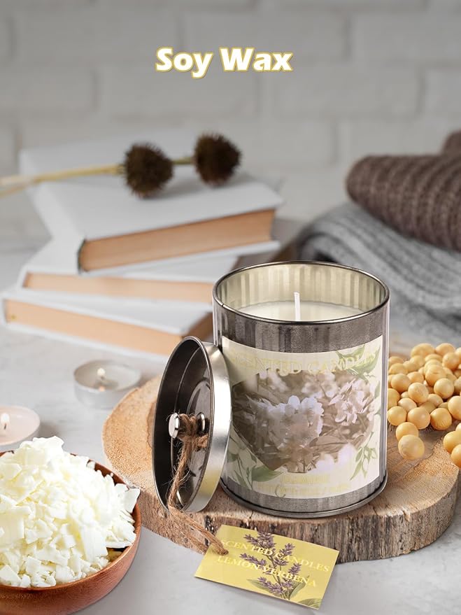 Scented Candle Gift Set, 4 Pack 32oz Soy Wax Candles Set, 200 Hour Burn Time Long Lasting Aromatherapy Candles Set, Container Candles Ideal for Home Decor and Gift for Women and Men - Bloomnest
