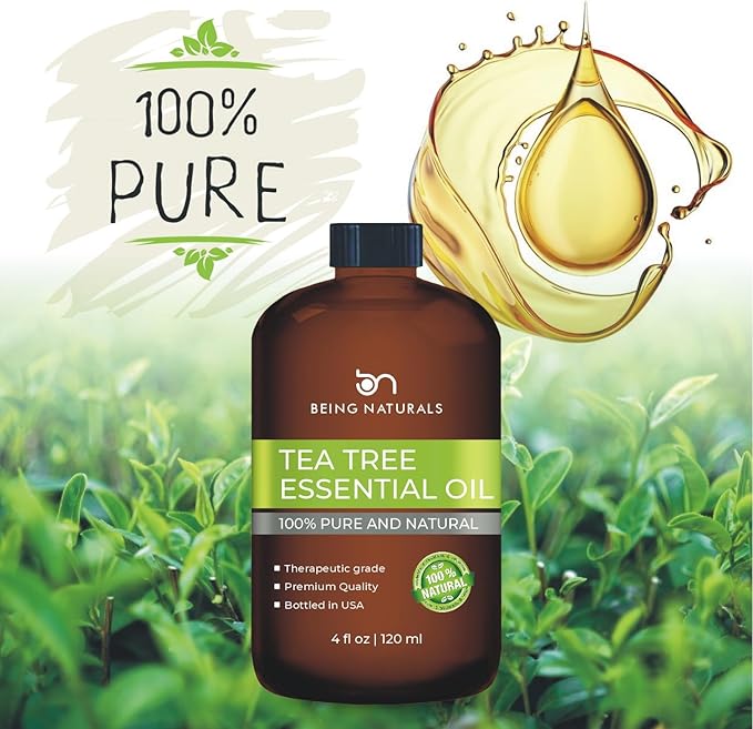 Tea Tree Essential Oil - Huge 4 FL OZ - 100% Pure & Natural – Premium Natural Oil with Glass Dropper (Tea Tree) - Bloomnest
