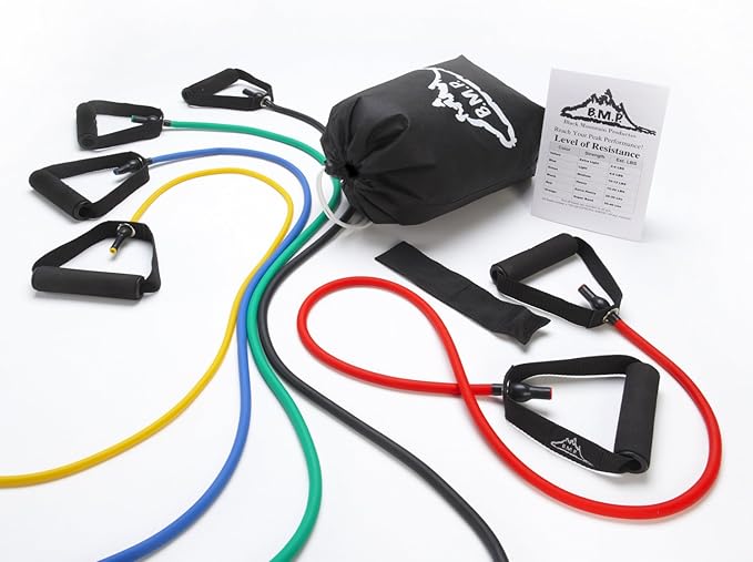 Black Mountain Products Resistance Band Set (Five Bands Included) - Bloomnest