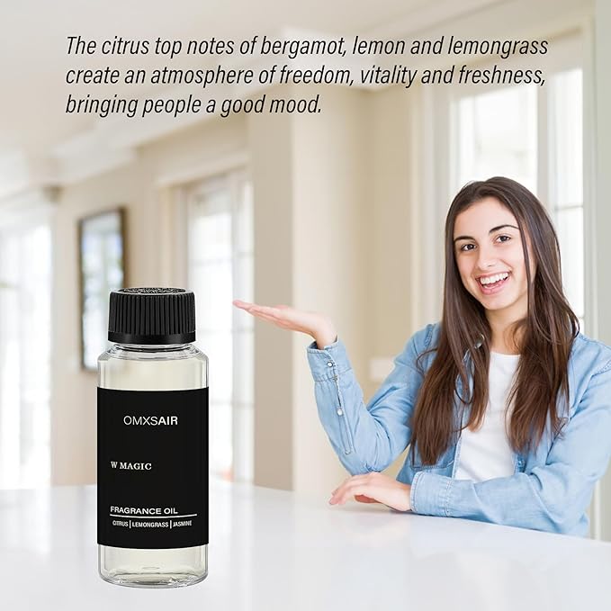 Hotel Diffuser Oil & Home Luxury Scents - W Magic Diffuser Oil 120ml - Inspired by W Hotel Citrus Bergamot,Jasmine - Aromatherapy Scent Diffuser Oil- Fragrance Essential Oils Blend for Diffuser - Bloomnest