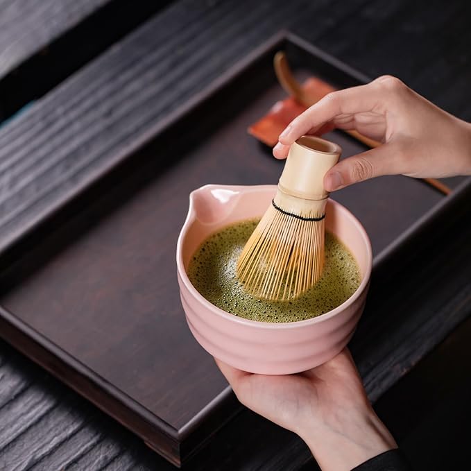 Premium Matcha Ceremony Set – Complete 9-Pcs Ritual Kit – Presented in Luxury Magnetic Gift Box, Perfect for Gifting or Self-Care (Sakura Pink) - Bloomnest