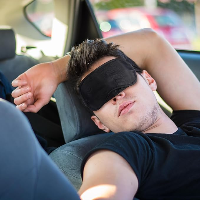 100 Pack Eye Mask Disposable Blindfolds for Games with Nose Pad Soft Eye Cover Party Pack Sleep Eye Masks Eye Shade Mask Women Men Kids (Black) - Bloomnest