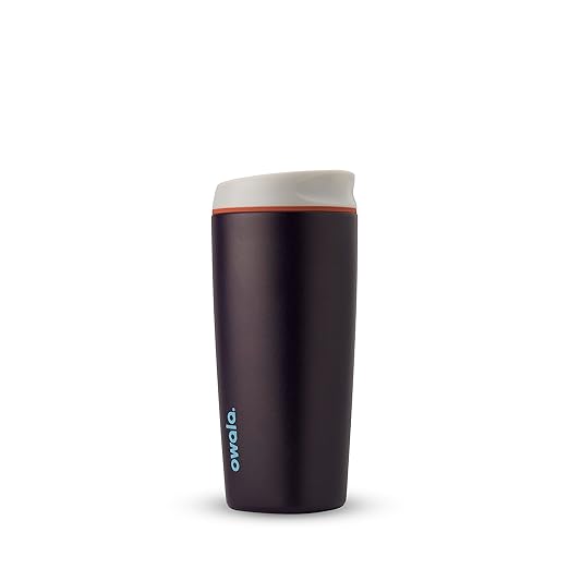 Owala SmoothSip Insulated Stainless Steel Coffee Tumbler, Reusable Iced Coffee Cup, Hot Coffee Travel Mug, BPA Free, 20 oz, Navy (Telescope Tales) Owala