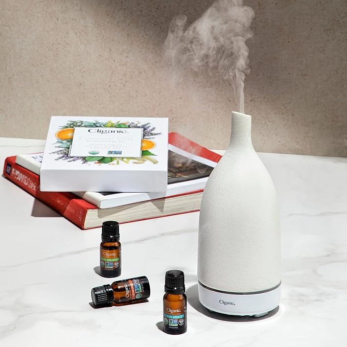Cliganic Organic Rosemary Essential Oil, 100% Pure Natural, for Hair, Skin, Aromatherapy | Non-GMO Verified (Packaging May Vary) Cliganic