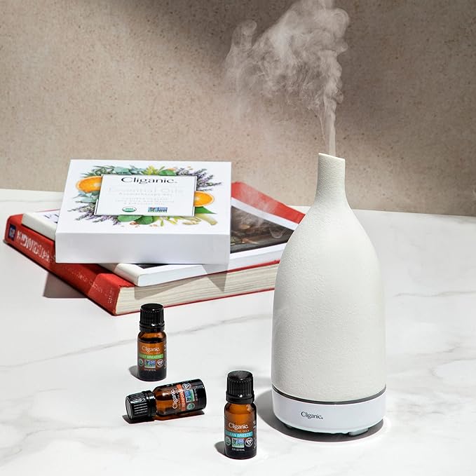 Cliganic Organic Peppermint Essential Oil - 100% Pure Natural for Aromatherapy Diffuser | Non-GMO Verified (Packaging May Vary) Cliganic