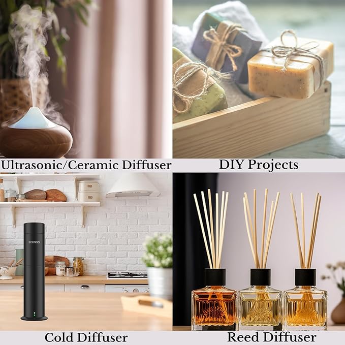 Scentia Fragrance Oil Blend, Inspired by Iconic Perfume,Home Luxury Scents, Essential Oil Blend for Aromatherapy Diﬀusers, Humidifiers & Candle Making -Dream Away- 50ml, 1.69 Fl Oz, Mothers Day Gift Scentia