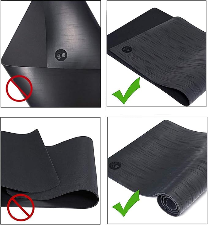 IUGA Pro Yoga Mat Non Slip Pilates Mat Anti-tear Eco Friendly Hot Yoga Mat with SGS Certified Material Free Carrying Strap Included