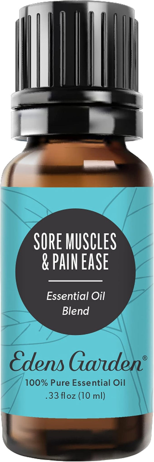 Edens Garden Sore Muscles & Pain Ease Essential Oil Blend- 100% Pure Premium Grade, Undiluted, Natural, Therapeutic, Aromatherapy, The Best for Diffusing, Skin, Face, Humidifiers 10 ml (.33 fl oz) - Bloomnest