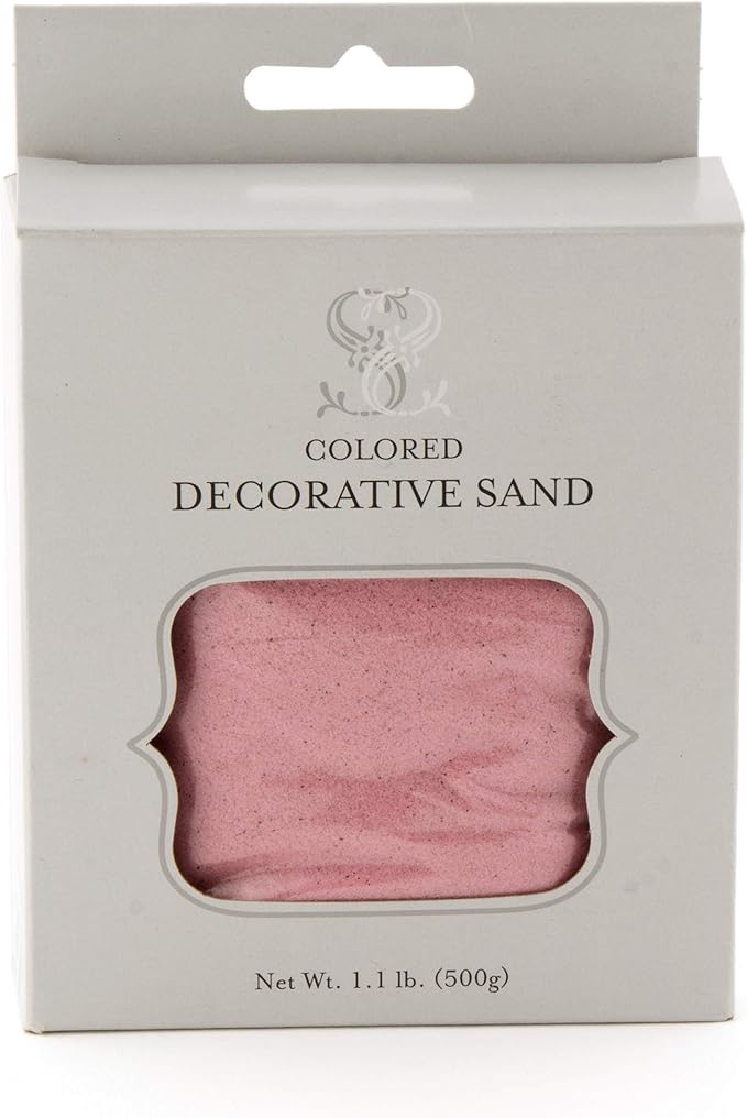 Weddingstar Crystalline Quartz Sand, Pastel Pink, 17.6 oz. per Bottle (7083-05) - Bloomnest