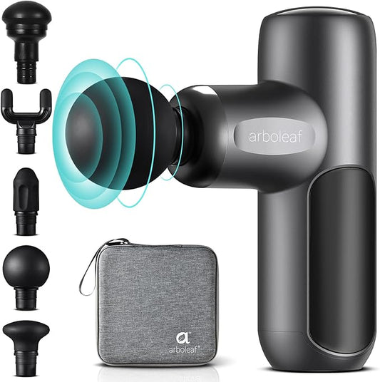 arboleaf Mini Massage Gun Deep Tissue, Percussion Muscle Massager for Back Pain Relief, Small Massage Gun with Case Travel Size, Handheld Quiet, Portable - Bloomnest