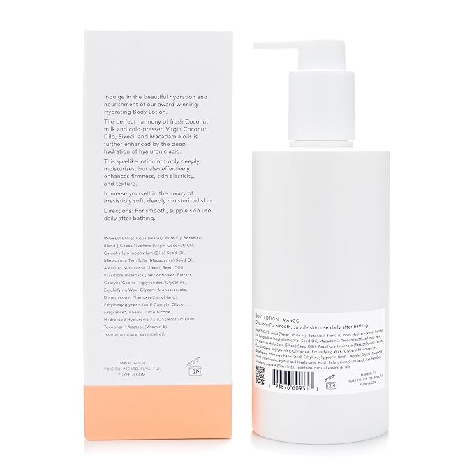 PURE FIJI Hydrating Body Lotion, Mango (10.14 Fl.Oz /300ml)