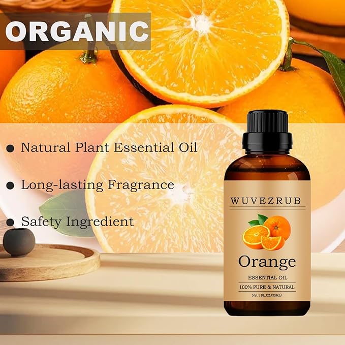 Orange Essential Oils, 30ML Pure and Natural Essential Oil for Aromatherapy Diffuser - Orange /1 Fl Oz - Bloomnest