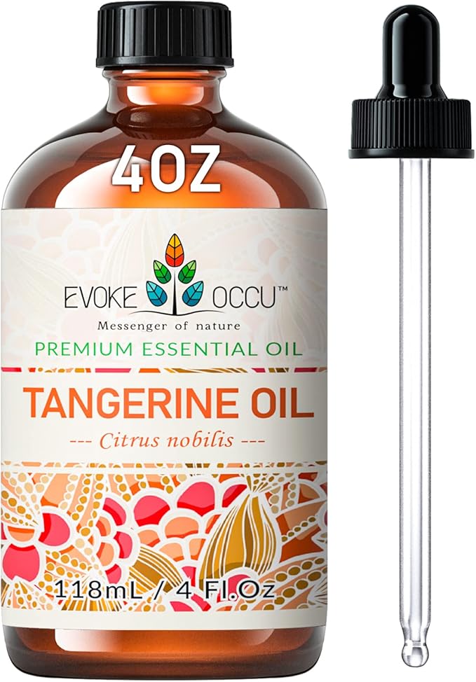 EVOKE OCCU Tangerine Essential Oil for Diffuser Fragrance DIY Candle Soap Making - 4 FL Oz - Bloomnest