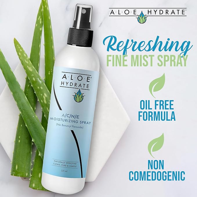 A/C/N/E Moisturizing Face Spray. Powered by Aloe vera, It’s Potent Gentle Formula Helps Fight Acne & Blemishes for a more Smooth, Soft & Healthy Radiant Complexion. Naturally Effective, Pure & Simple