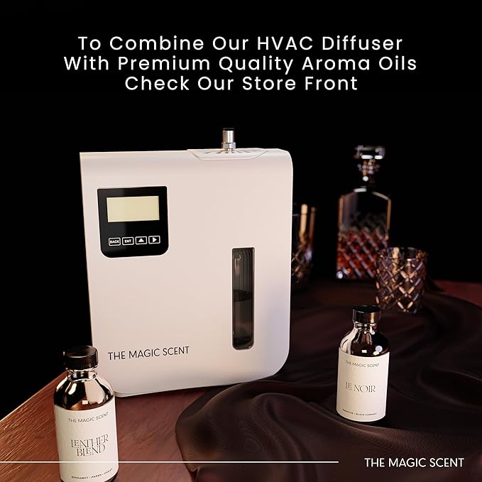 The Magic Scent Diffuser, Scent Air Machine for Home & Hotels, HVAC or Portable Nebulizing Diffuser - Large Room Waterless Aroma Machine - Aroma Oil Included - Bloomnest