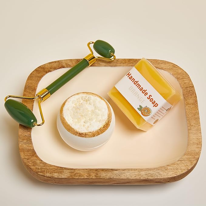 Sunny&Wise Care Package For Women - Designed in USA - Self Care Gifts After Surgery, Get Well Soon, Orange Fruit Themed, Thinking of You, 12 Oz Good Vibes Tumbler - Bloomnest