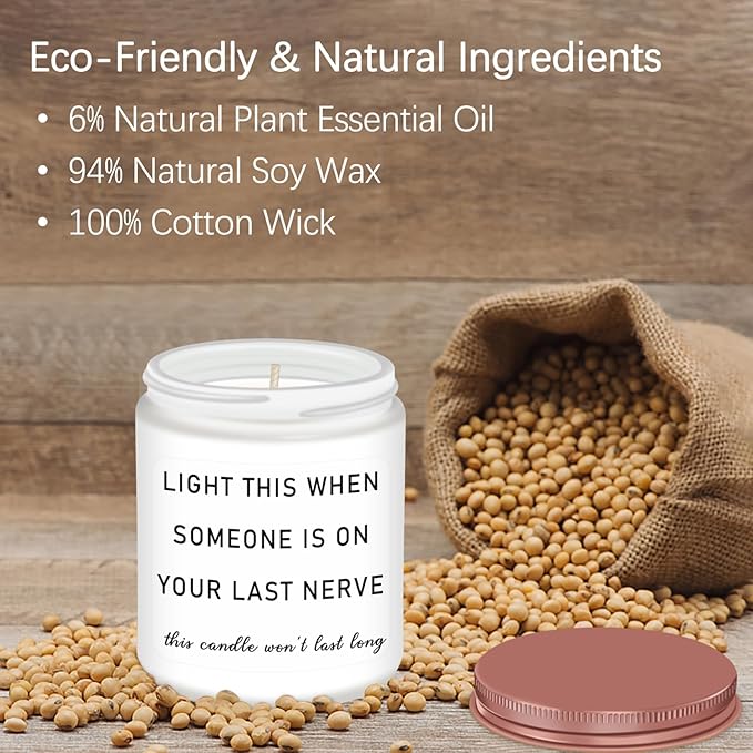 Homsolver Gifts for Women, Best Friend Birthday Christmas Friendship Gifts for Women, Sister, Friend, Mom, Bestie, Her, BFF, Coworker, Unique Woman Gift, Funny Lavender Scented Candle Gift - Bloomnest