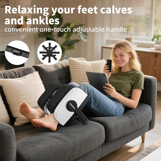 CARESKY® Foot Massager with Heat, Shiatsu Foot Massager for Plantar Fasciitis, Neuropathy, Circulation and Pain Relief, Remote, Deep Kneading for Foot Calf - Bloomnest