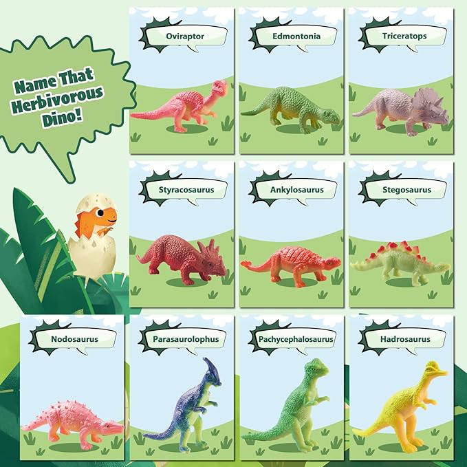 Dinosaur Bath Bombs for Kids with Surprise Inside, 20 Pack Natural Dino Egg Bath Bombs with Exclusive Carnivorous & Herbivorous Dinosaur Toys, Birthday Party Favors for Boys, Girls - Bloomnest