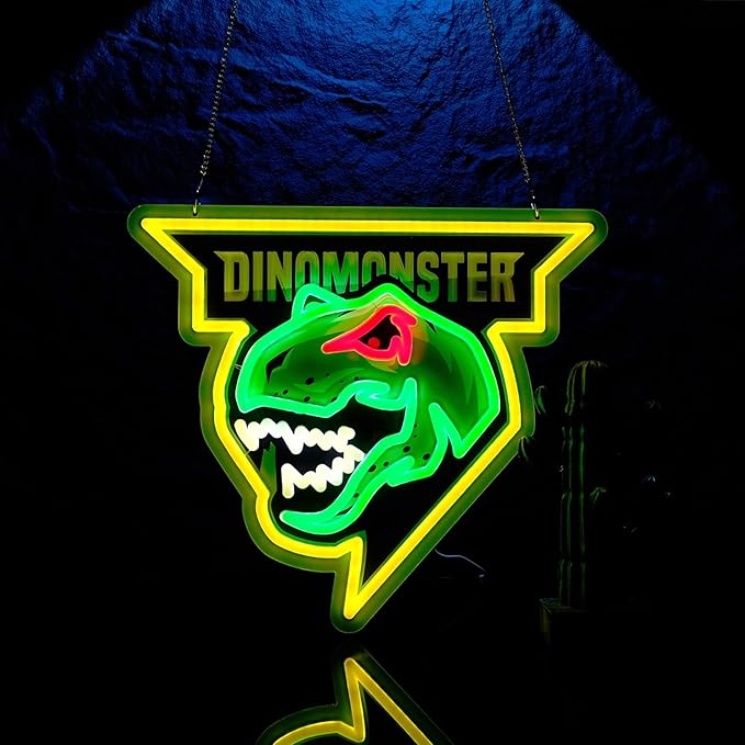 Dinosaur Neon Sign,Innovative Integral Forming Process,With Dimmable Switch For All Holiday Party and Home Decoration - Bloomnest